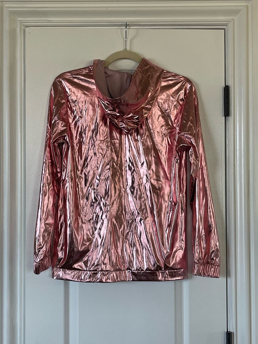 BNWT Jacket Hoodie Girls Metallic Rose Windbreaker More Than Magic XL (14/16)